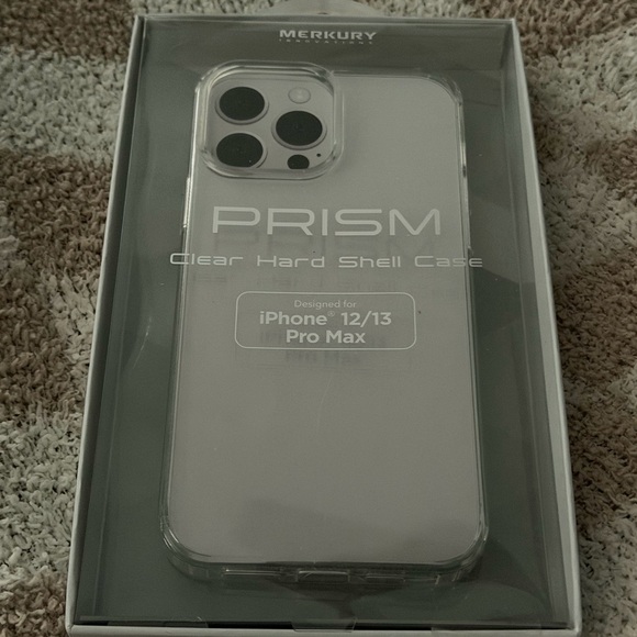 Prism Clear Hard Shell Case for iPhone 12/13 Pro Max - Clear - Picture 2 of 2